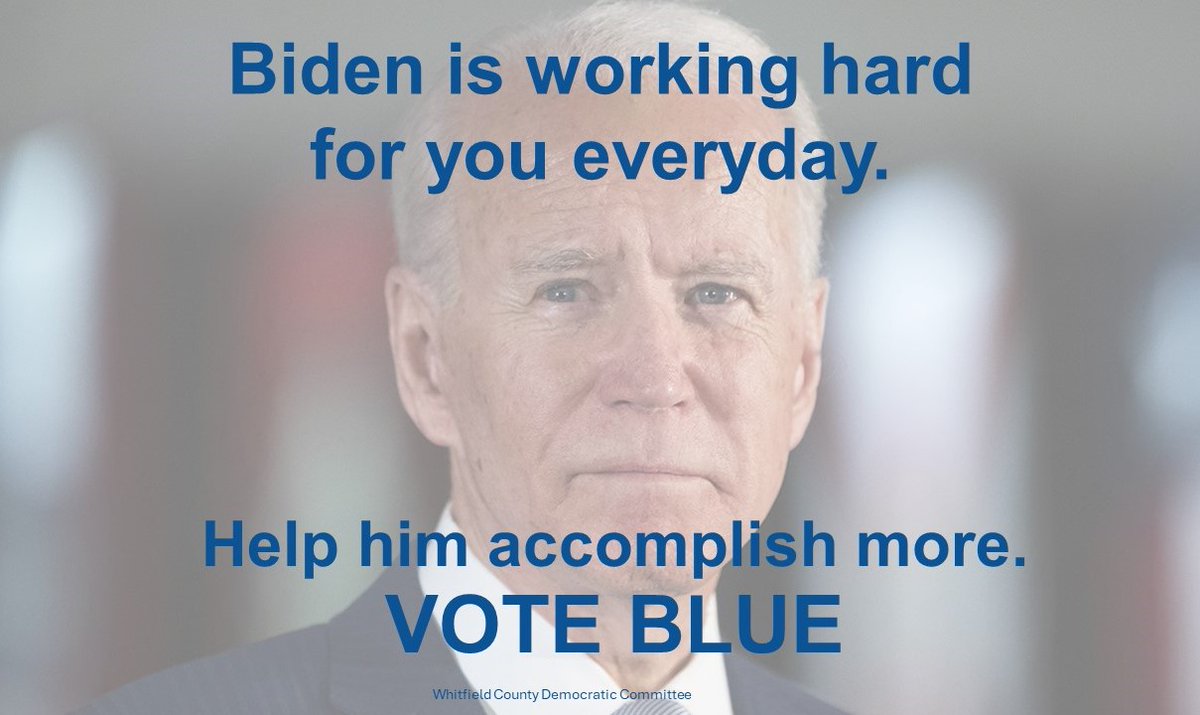 WhitfieldCounty's tweet photo. #VoteBlue so we can keep helping all Americans! https://t.co/1WlTKZL1dC