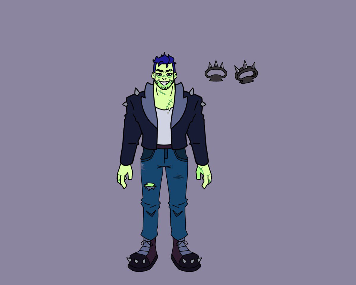 OffspringSeries's tweet photo. Another new character! Meet Robbie, the star pupil of The Carver’s Slasher in Training Class, Junior’s biggest rival/bully. He’s a huge meathead with a thirst for blood.

Robbie’s not all bad though…just mostly 😬

Art credit to @_notashark https://t.co/VV22xljqBn