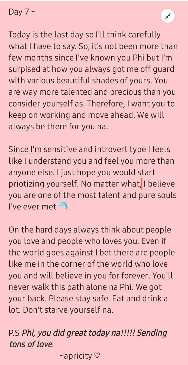 _0620317745's tweet photo. Day 7 ~ 💙 
 Suddenly, I realized I was writing an essay on what I wanna tell Phi est. 😆 but let it be 🤭 

#7DaysWithEST #est_rvp https://t.co/xwScmged6R