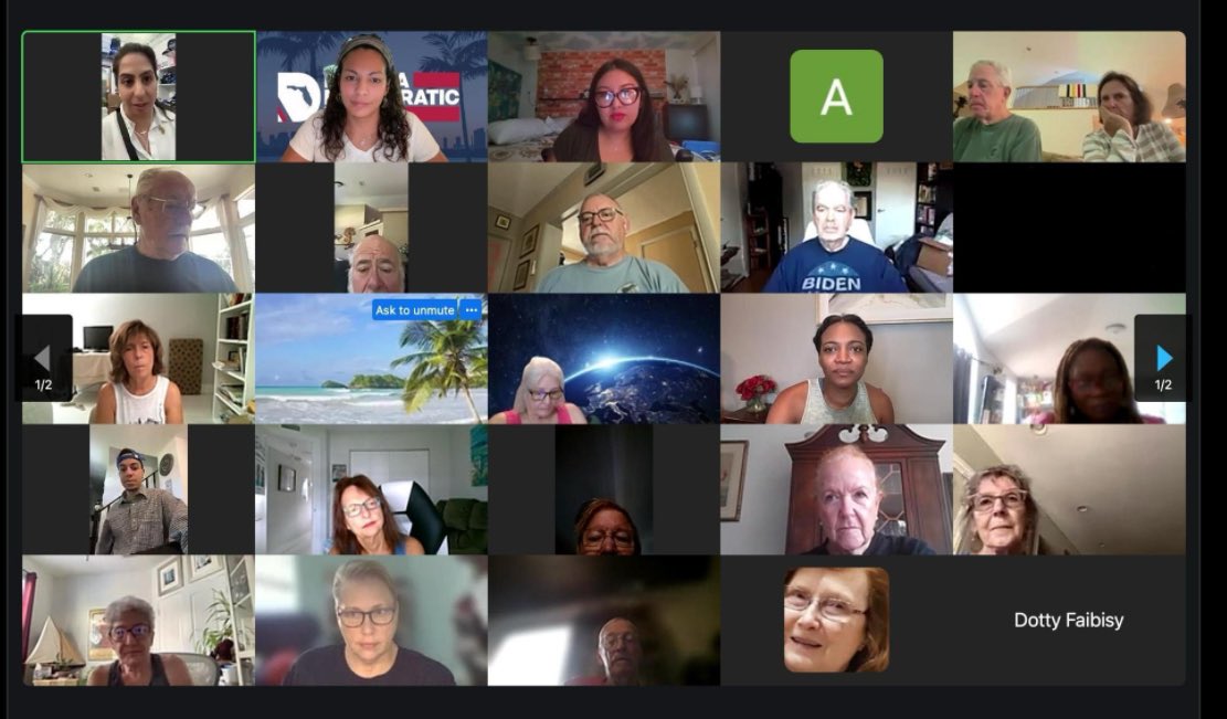 FlaDems's tweet photo. Thank you Leader @FentriceForFL and Rep. @AnnaForFlorida for joining us to inspire our 10AM “All Dems on Phones” shift! 

We’ll be making calls to Democrats throughout the day to encourage them to return their vote by mail ballot. 

Sign up to join us!! >> https://t.co/bX2gLIRRfc https://t.co/ZvMJXX1ULm