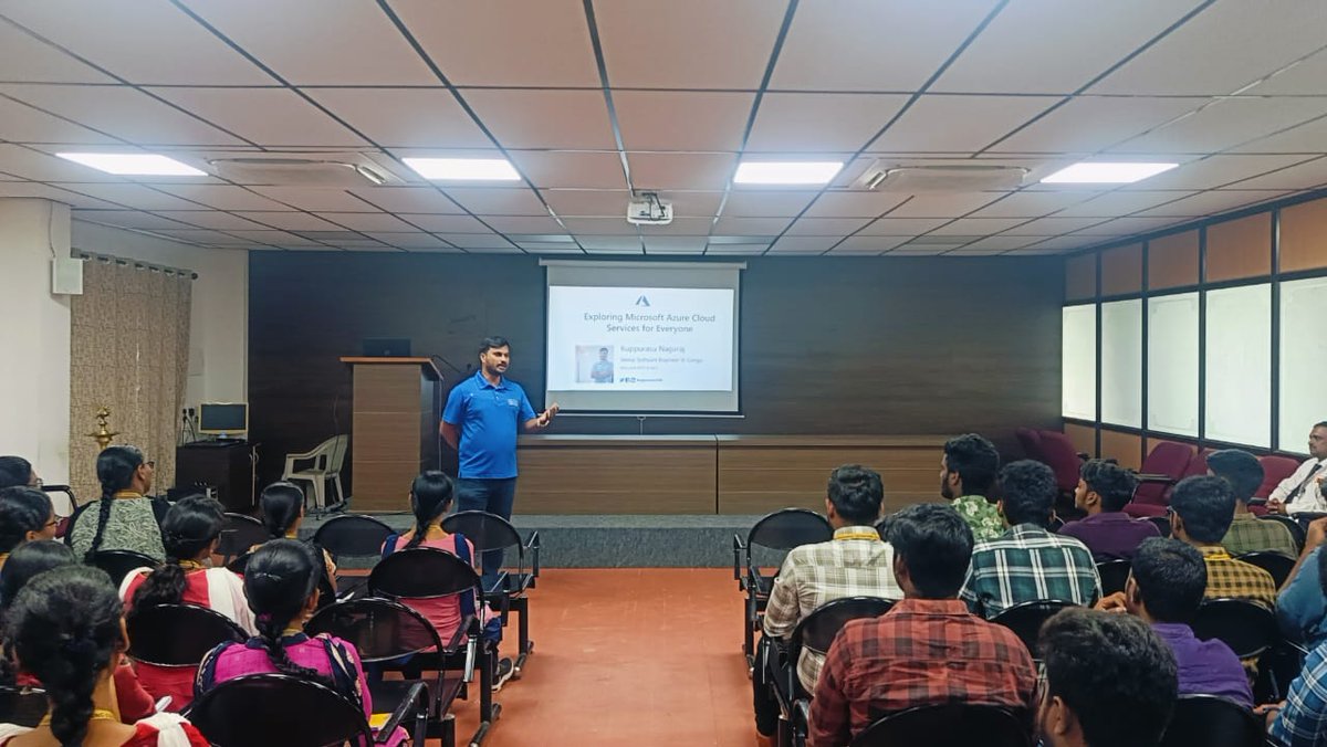 Amazing event on 'Microsoft Azure: Cloud Services' at <a href="/CsharpCorner/">C# Corner</a> Namakkal Chapter Meet! Thanks to all the speakers and attendees for making it a success.

Stay tuned for more exciting events &amp; live shows! c-sharpcorner.com/chapters/

#CSharpCorner #Azure #Cloud #CloudServices