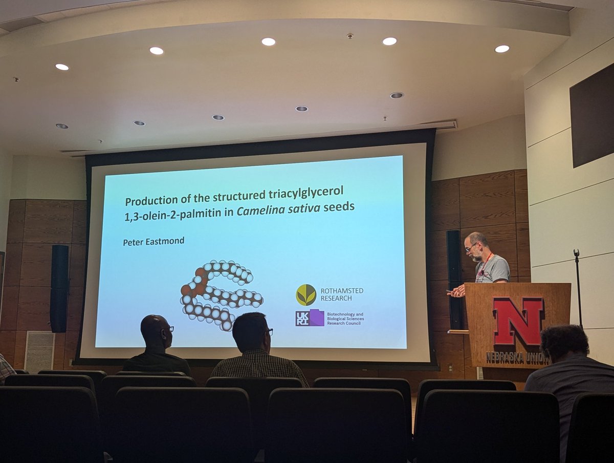 Louise Michaelson (@lvmichaelson) on Twitter photo Great to hear Johnathan Napier <a href="/JohnathanNapie1/">Johnathan Napier</a> and Pete Eastmond in UNL from <a href="/rothamsted/">Rothamsted Research</a> speaking at the International Camelina Conference #Camelina2024 on Novel approaches. Great to hear Johnathan Napier <a href="/JohnathanNapie1/">Johnathan Napier</a> and Pete Eastmond in UNL from <a href="/rothamsted/">Rothamsted Research</a> speaking at the International Camelina Conference #Camelina2024 on Novel approaches.