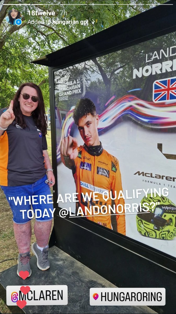 nikkitbh's tweet photo. called it this morning! let's go lando! 🥳🧡
#FansLikeNoOther #LetsGoLando #HungarianGP 🇭🇺🏁 https://t.co/N2JeuWE6YI
