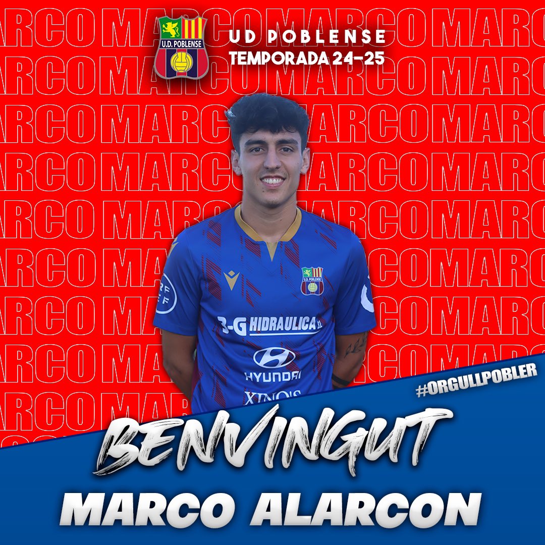 udpoblense's tweet photo. 🆕 Marco Alarcon, nou jugador de la @udpoblense 

👀 Marco prové del @CE_Santanyi i també ha jugat tres partits amb l’At. Balears a 1 RFEF

😈 Va néixer l’any 2001 i és migcampista! 

Benvingut, Marco!

#OrgullPobler #BenvingutMarco https://t.co/qFF5hW7HmC