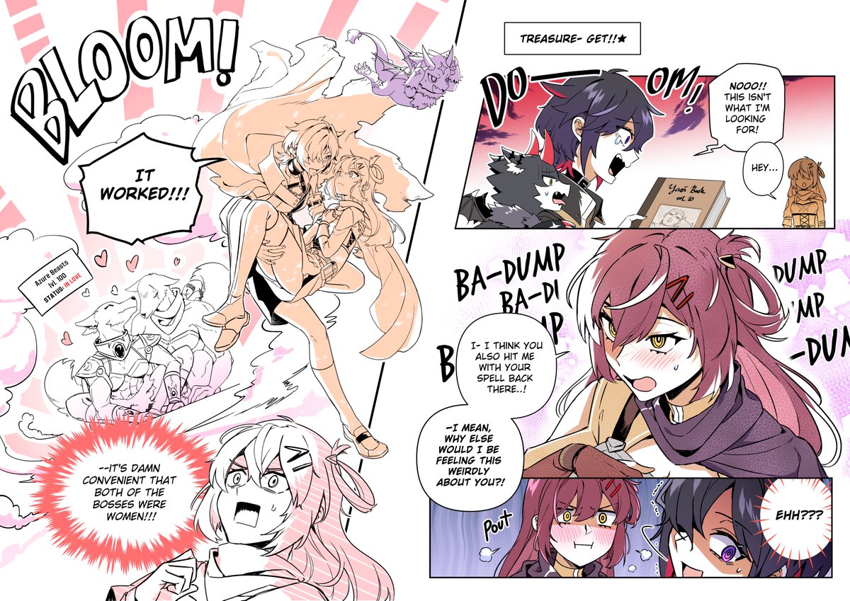 Yuri Arcanist x Mercenary Ranger 
-------
A  collab with @CinnamyonGlaze 