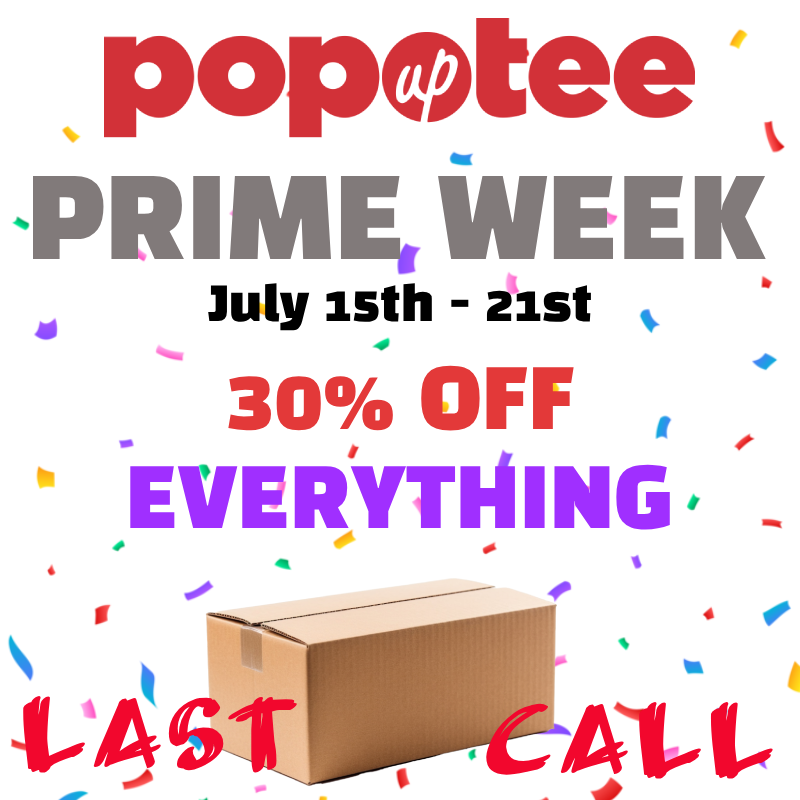 PopUpTee's tweet photo. PopUp Tee Prime Week LAST CALL🔥 Get 30% Off on Everything from July 15th till 21st 😱Hurry Up 🏃Limited Time offer ⏳

Shop now and save at #PopUpTeePrimeWeek 

👉https://t.co/17E3eXTS7o https://t.co/6vbUEPyqS5