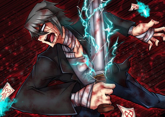 【全年齢/オリジナル】
主人公のうちの子が悲しみ故に闘争に身を堕とす絵。 