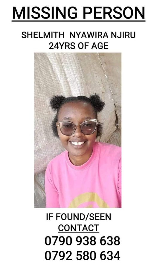 AllanNyash's tweet photo. Have you seen Shelmith Nyawira ? https://t.co/KZanZavwgY