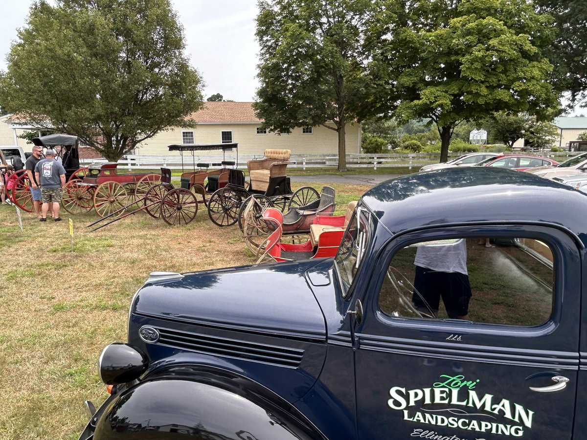 A great day for a mix of the old and the new as monster trucks took over the Ellington Historical Society on Saturday.