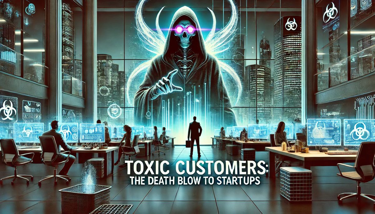 1752vc's tweet image. 𝗧𝗼𝘅𝗶𝗰 𝗖𝘂𝘀𝘁𝗼𝗺𝗲𝗿𝘀: 𝗔 𝗦𝘁𝗮𝗿𝘁𝘂𝗽 𝗞𝗶𝗹𝗹𝗲𝗿☠️

All revenue is good revenue, right? Wrong.