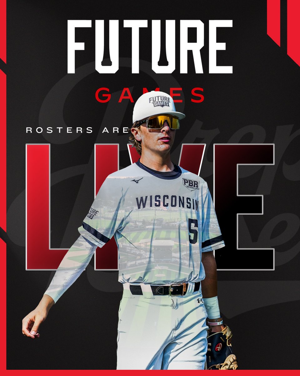 prepbaseball's tweet photo. 𝟚𝟘𝟚𝟜 𝔽𝕦𝕥𝕦𝕣𝕖 𝔾𝕒𝕞𝕖𝕤: ℝ𝕠𝕤𝕥𝕖𝕣 ℝ𝕖𝕝𝕖𝕒𝕤𝕖 

ICYMI: Rosters are LIVE! Get to know the teams before the Future Games kicks off next week at @LakePointSports @MizunoSportsUSA #PBFG24

Rosters: https://t.co/6jujyBdlIC
Pitching Rotations: https://t.co/KU634Kh3B8 https://t.co/Ql4Sn6mWHE
