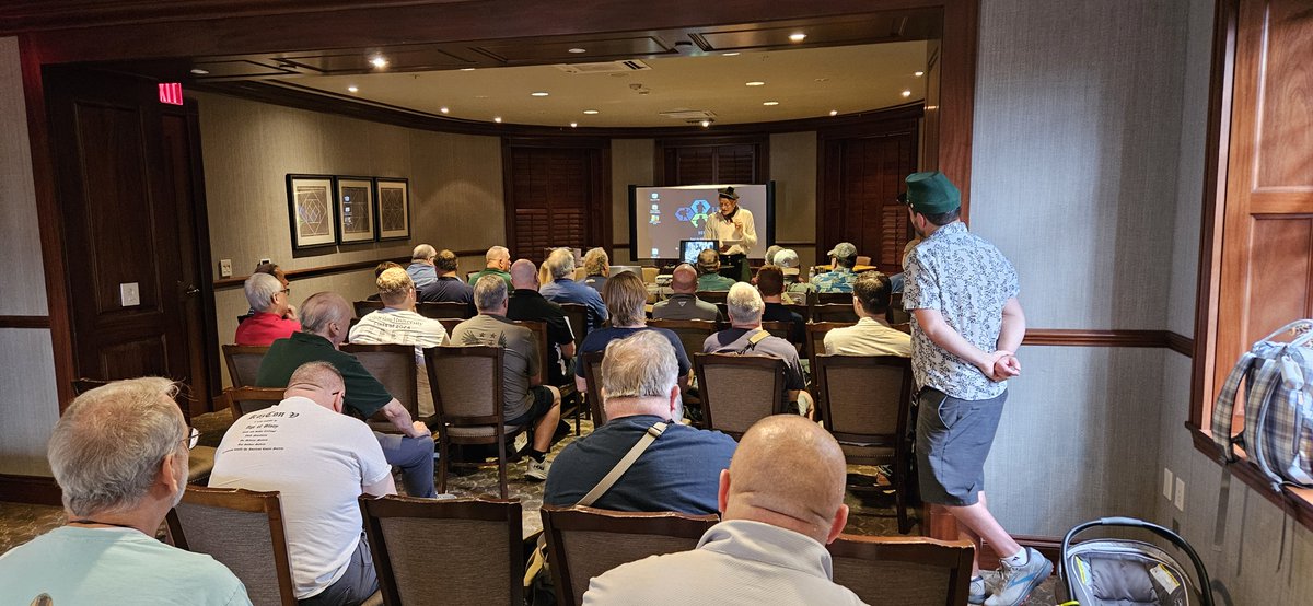 HMGS_Inc's tweet photo. Actor Jason Salkey presented an informative and humorous lecture on his life on the British TV show Sharpes Rifles, which was a smash hit & cult favorite of many wargamers in the United States and around the world. #historicon2024 #SharpesRifles https://t.co/L71p4WIYct
