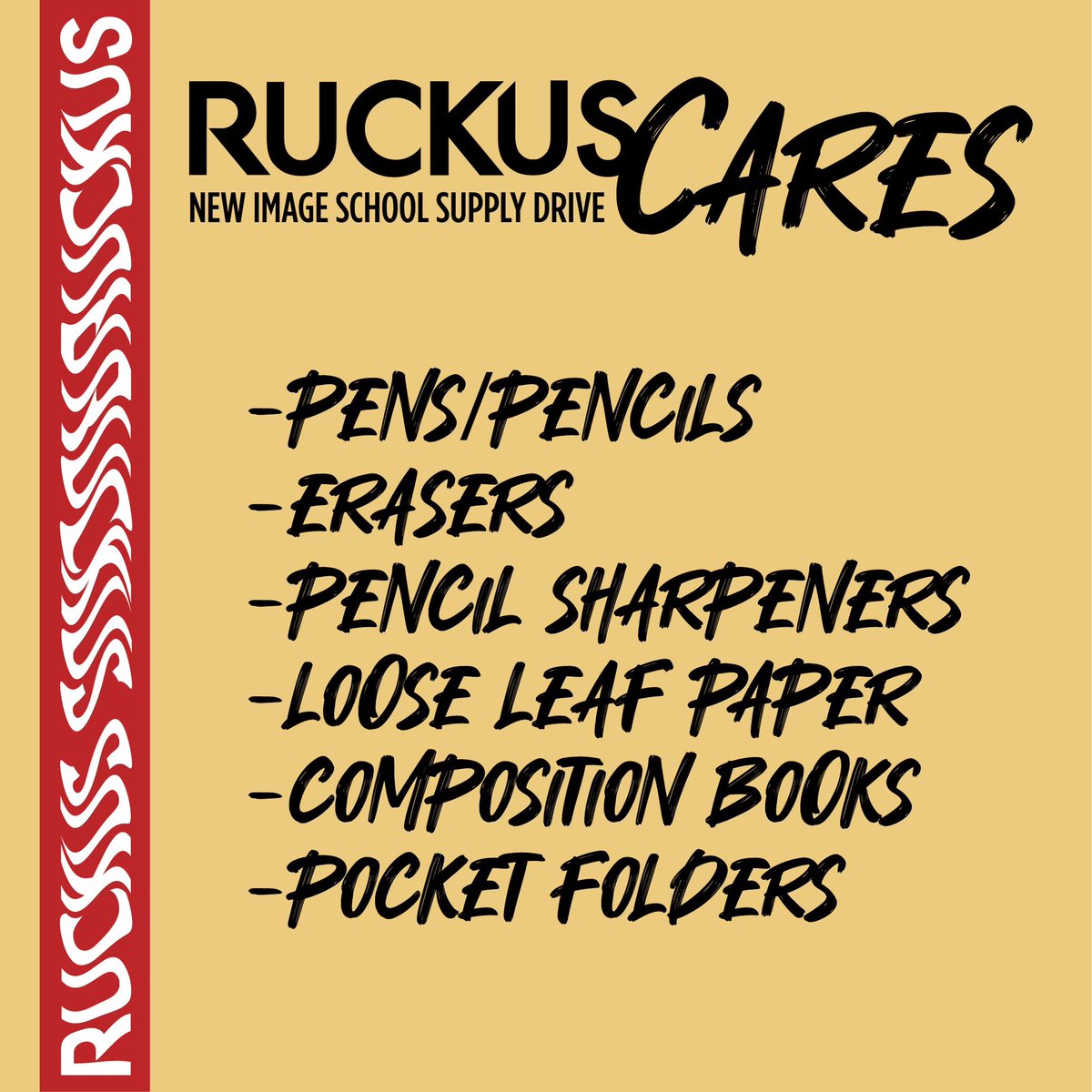 RuckusOrlando's tweet photo. It’s going to be a great day at the lot!
Help Ruckus Cares with our annual Back to School Drive. 
Join us. https://t.co/WvO4PBG0oB