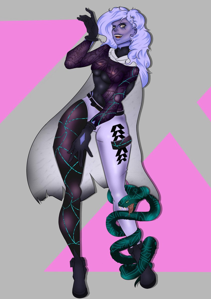 LadyChthonic's tweet photo. Completed version bc I forgot to post. This was for a Destiny 2 oc. 
#commission #digitalart https://t.co/RCeGypxoYw