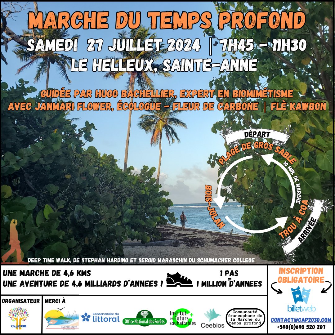 Cap2030_DD's tweet photo. 🌿 Rejoignez-nous pour une aventure extraordinaire ! 🌊

Une expérience immersive de 4,6 kms pour un voyage de 4,6 milliards d'années où l'histoire de la Terre prend vie sous nos pieds 🌎🌍🌏

📅 27 juillet 2024 ⏰ De 7H45 à 11H30

⚡ Places limitées
🎯 https://t.co/dh3cuOCQxm https://t.co/3wEGIhkmSK