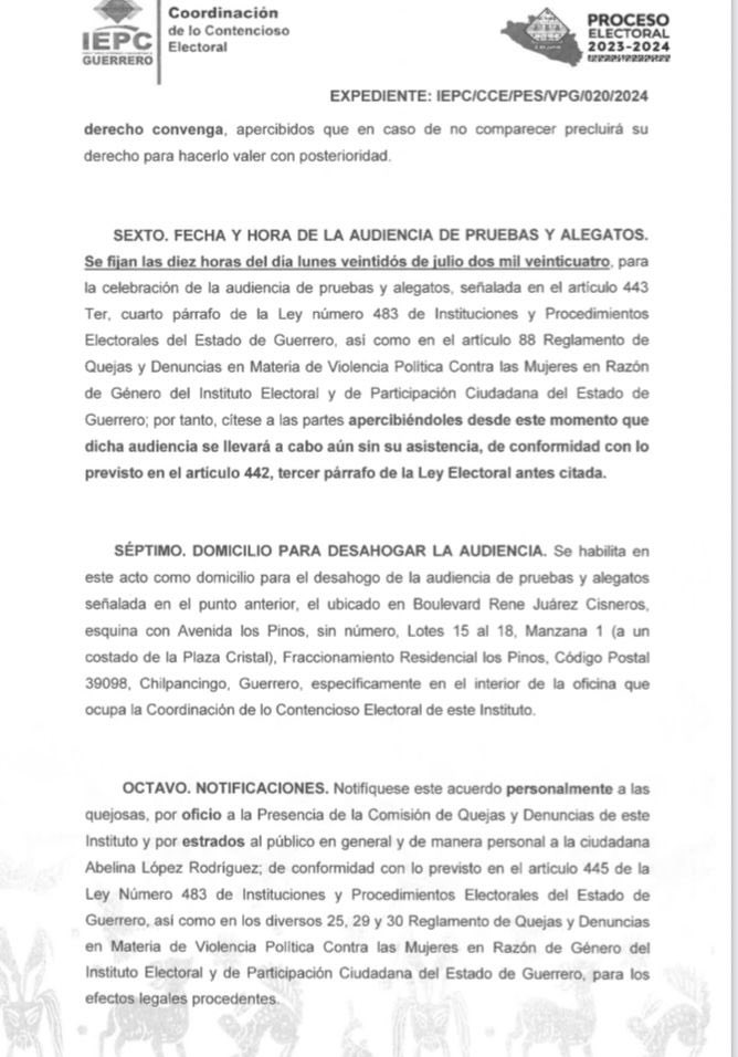ramirosolorio's tweet photo. La alcaldesa de Morena en Acapulco @AbelinaLopezR debe comparecer.

Hace tres años Abelina denunció por violencia política de género a Ricardo Taja (que en paz descanse), el tribunal lo sancionó, ahora la denunciada por la misma razón es Abelina López Rodríguez, el órgano electoral admitió la denuncia y el próximo lunes 22 de julio deberá comparecer a la audiencia de pruebas y alegatos.
Es notorio que Abelina incurrió en violencia política de género, con toda seguridad será sancionada, deberá pagar una multa, deberá recibir cursos y será inscrita en el Registro de Personas Sancionadas por Violencia Política de Género.

La ley sí es la ley.

#𝗦𝗼𝘆𝗧𝘂𝗕𝗿𝗼𝘁𝗵𝗲𝗿 y #𝗦𝗼𝗺𝗼𝘀𝗔𝗰𝗮𝗽𝘂𝗹𝗰𝗼