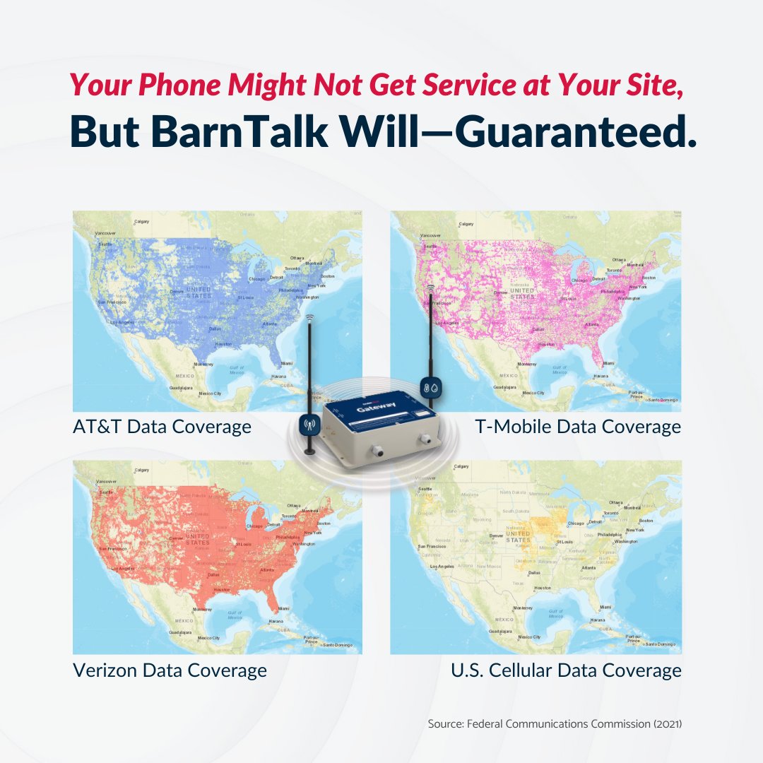 Discover the difference. While your phone struggles to find service, BarnTalk guarantees connectivity at your site. Count on reliable connection with our innovative barn monitoring solution.📲 #BarnTalk #AgTech #Reliability
