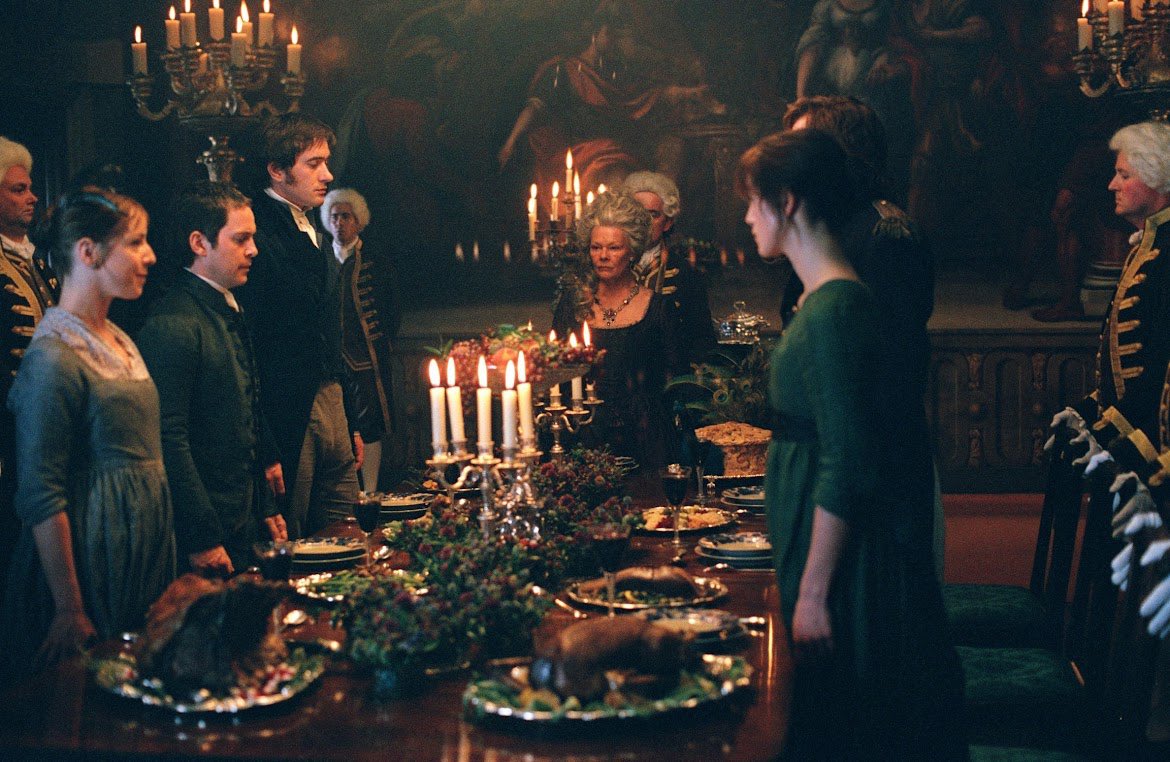 pandp2005's tweet photo. The first scene 🎬 they filmed for Pride & Prejudice 2005 movie was the dinner at Rosings. 🍽️🥘🍷🥣
#Throwback2004 #20yearsoffilmingPrideandPrejudice2005movie https://t.co/VWRG7A5F2q