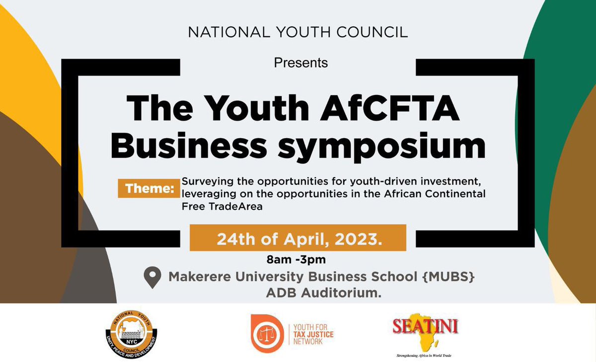 1/3) National Youth Councils play a critical role in fostering meaningful youth inclusion in the <a href="/AfCFTA/">AfCFTA Secretariat Official</a> implementation processes at National level. For example <a href="/NYCofUganda/">National Youth Council Uganda</a> organized the inaugural AfCFTA Youth Business Symposium last year in April.

@sebaprunce <a href="/Jacobeyeru/">Jacob Eyeru</a>