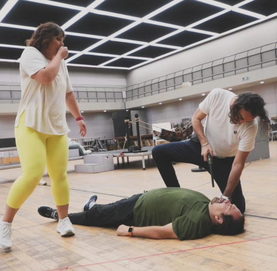 Puccini’s 𝐋𝐚 𝐅𝐚𝐧𝐜𝐢𝐮𝐥𝐥𝐚 𝐝𝐞𝐥 𝐖𝐞𝐬𝐭 is almost here at the <a href="/NCPAChina/">NCPAChina</a>. 
Catch a sneak peek 📷 of the behind-the-scene rehearsal with my great great friend baritone <a href="/ClaudioSgura/">Claudio Sgura</a> and the talented soprano <a href="/LaRowley1/">Jennifer Rowley</a> 

🔜 We open on July 23! 

#NCPALatest #puccini100