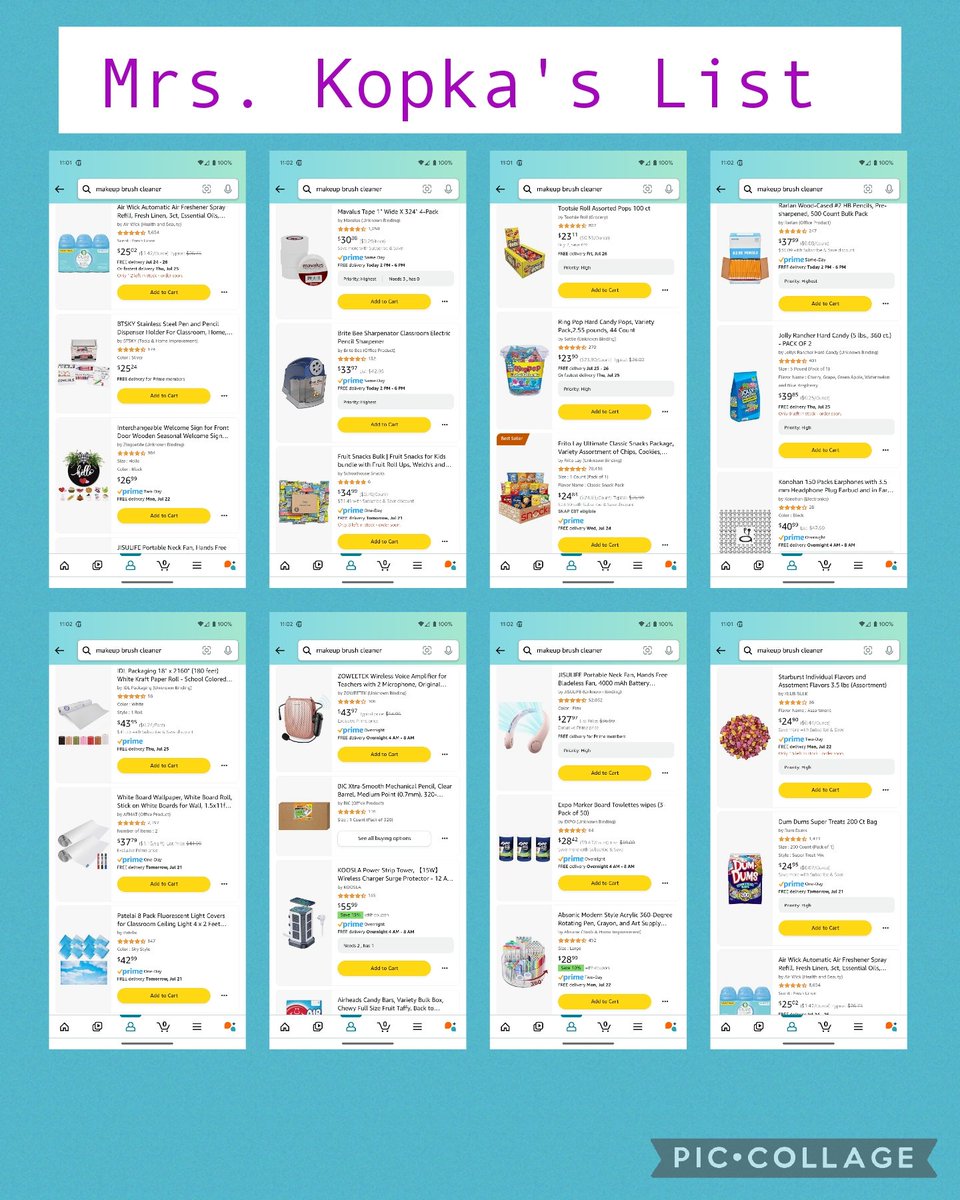 Happy Saturday #teachertwitter Let's continue to help each other out! #clearthelist <a href="/amazon/">Amazon</a> 
Here's some facts about me and my list! 
❤️ 18 Year Veteran 
🩵 7th grade ELA Inclusion Teacher 
💜 Title 1 School in Illinois 
amazon.com/hz/wishlist/ls…