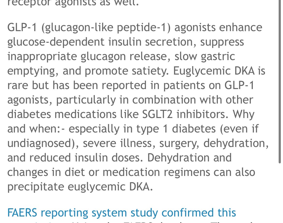 JasmineNephro's tweet photo. 🫘⬇️Euglycemic diabetic ketoacidosis with GLP1R agonists 

https://t.co/FYjjOMLmPb

#Nephronpower https://t.co/33p0ukOcxX