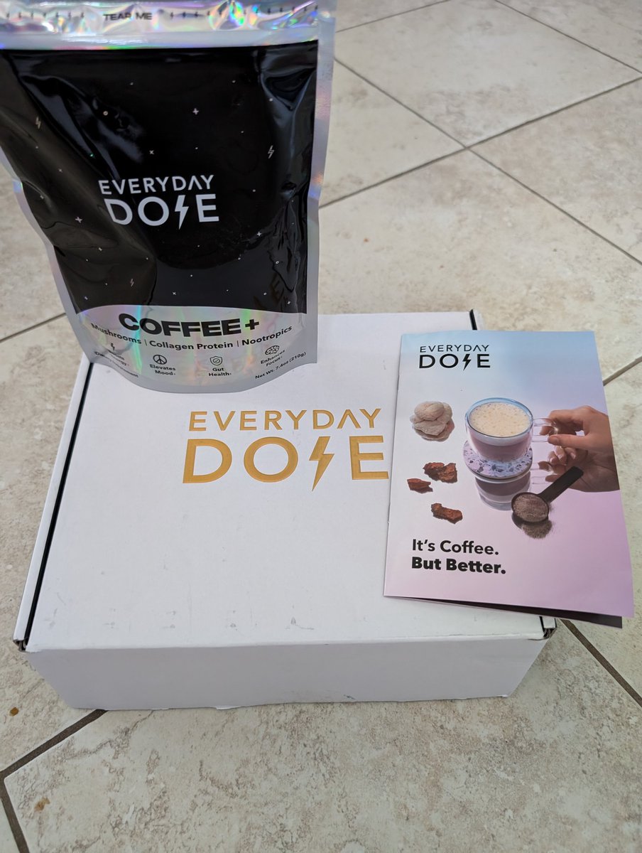 df_solutions's tweet photo. Super excited to have finally gotten my first ever shipment of @everydaydose #coffee !! Can't wait to make a cup! #everydaydose https://t.co/Y7tJRxV9Df