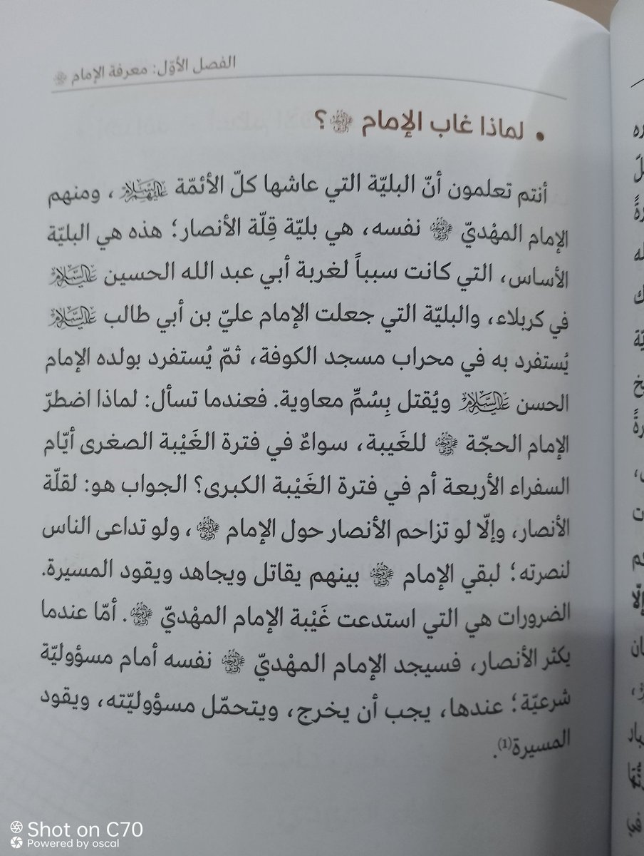 قلة الناصر والمعين !" كانت البلية المشتركة مع كل الأئمة عليهم السلام . 🏴🚩🖐️