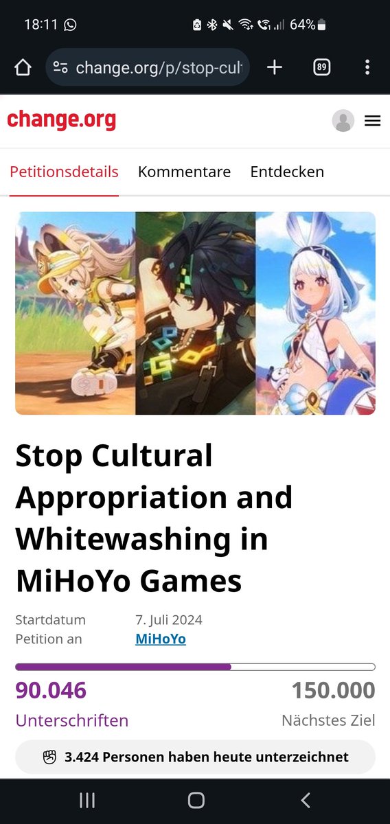 Inbetween_Souls's tweet photo. WE HAVE REACHED 90K

Please continue to share this petition and inform about the boycott, not just on twitter. Contact these cultural ambassadors linked in the🧵 to add pressure for Hoyoverse, we strive for change, we can't stop now https://t.co/POS3A71ksO