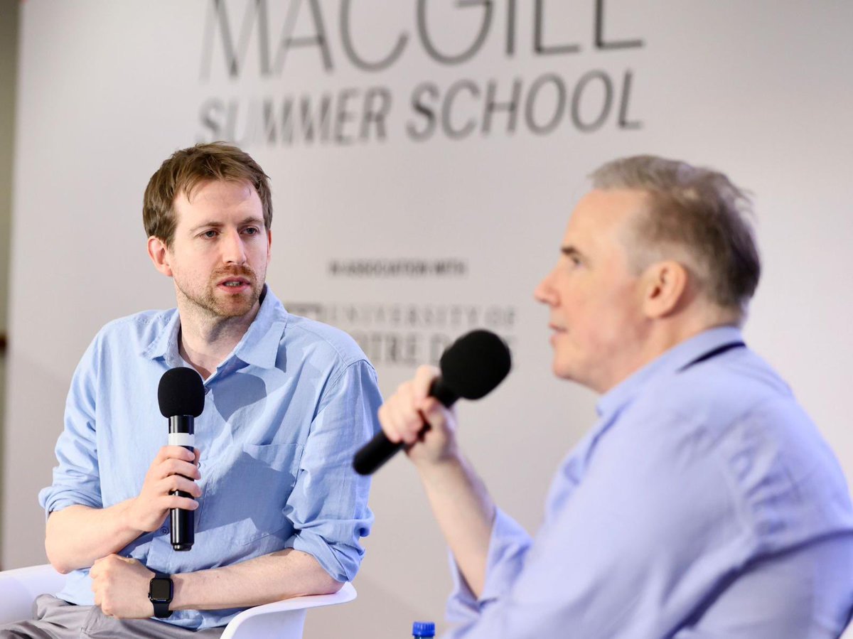 MacGillSchool's tweet photo. “Make sure they’re fed, make sure the environment around them is stable, make sure they’re educated, make sure they’re warm — these are conditions that haven’t existed on this planet for most of humanity” says Shane O’Mara in response to how to make a better future for children https://t.co/fImFM9mbqV