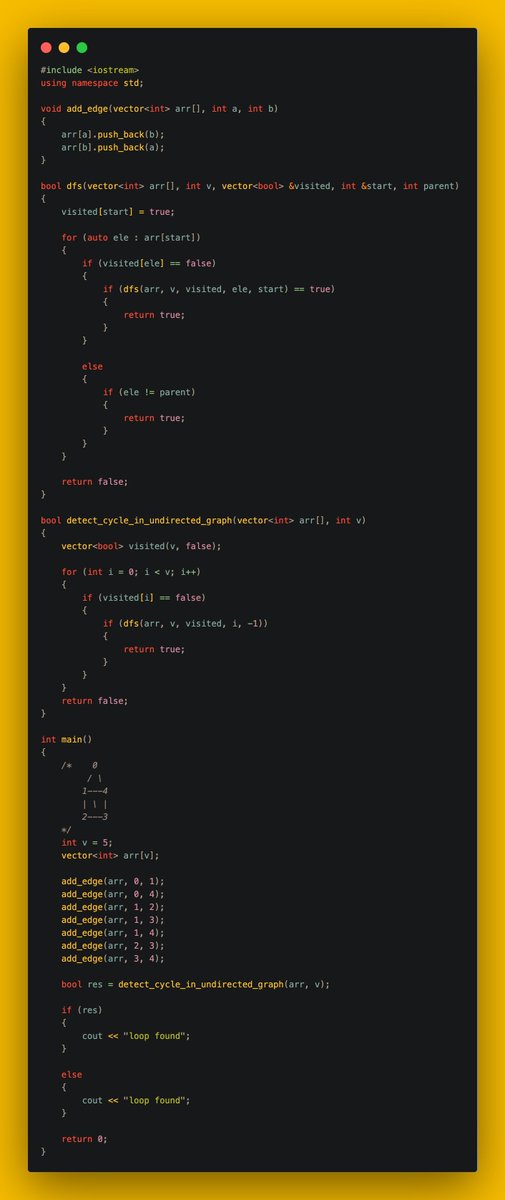 gincode18's tweet image. 🚀 Day 35 of #100DaysOfCode!

🔍 Delved into graph algorithms:
🔄 Implemented Breadth-First Search (BFS).
🔍 Mastered Depth-First Search (DFS).
📏 Found Shortest Path in an Unweighted Graph.
🔗 Detected Cycle in an Undirected Graph.
➡️ Detected Cycle in a Directed Graph.

💪#DSA