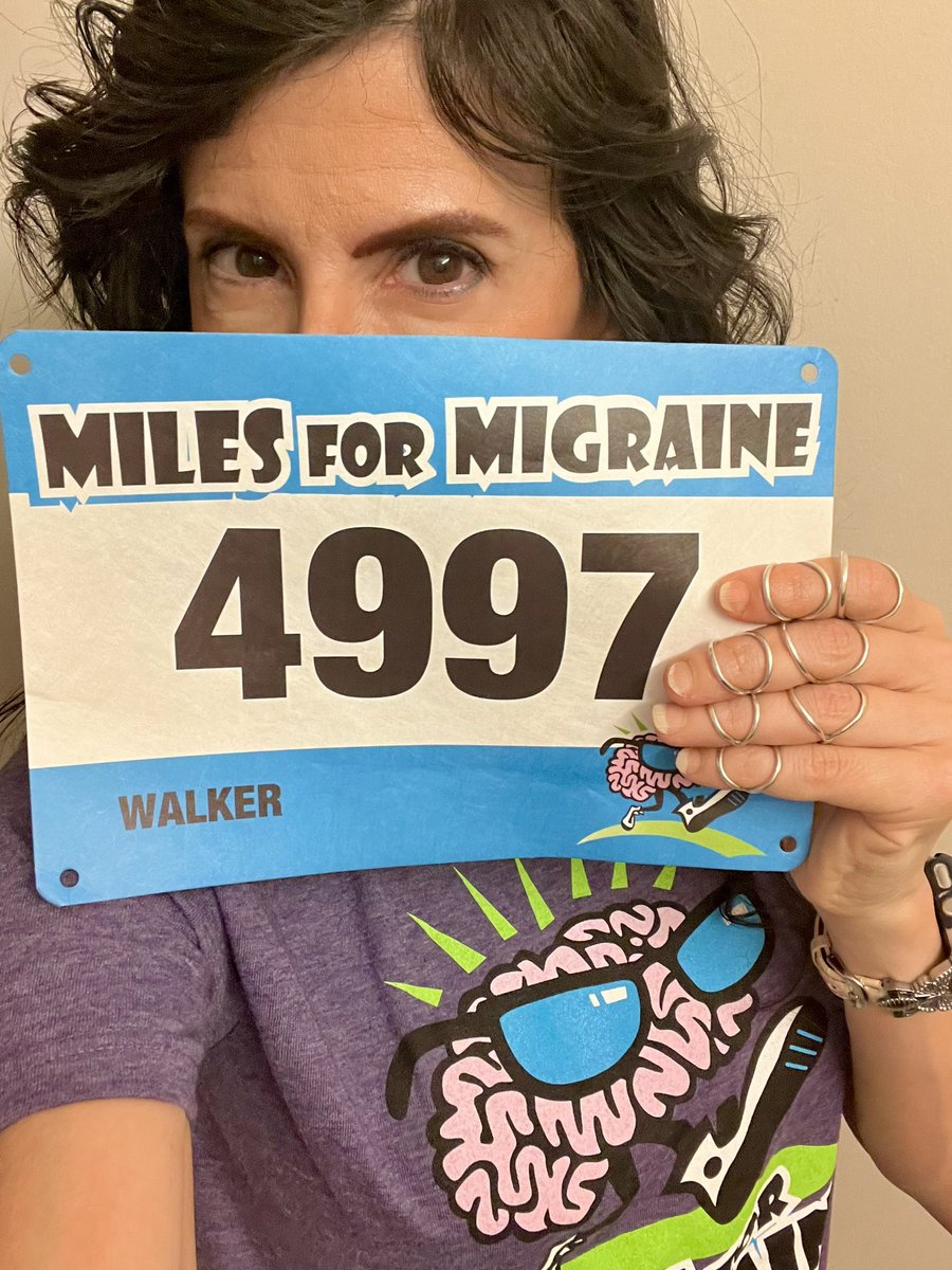 lynnjulian007's tweet image. 👩🏻‍⚕️ I live w/ #ChronicMigraine
Planned to walk a 5K today w/ 
@milesformigraine 😎#milesformigraine
But am too flared up to do it🙄
Posting for #MigraineAwareness!

Donations for #migraine programs:

raceroster.com/events/2024/86…

Thanks for your support! 🙏🏼
#migrainewarrior #migraineur