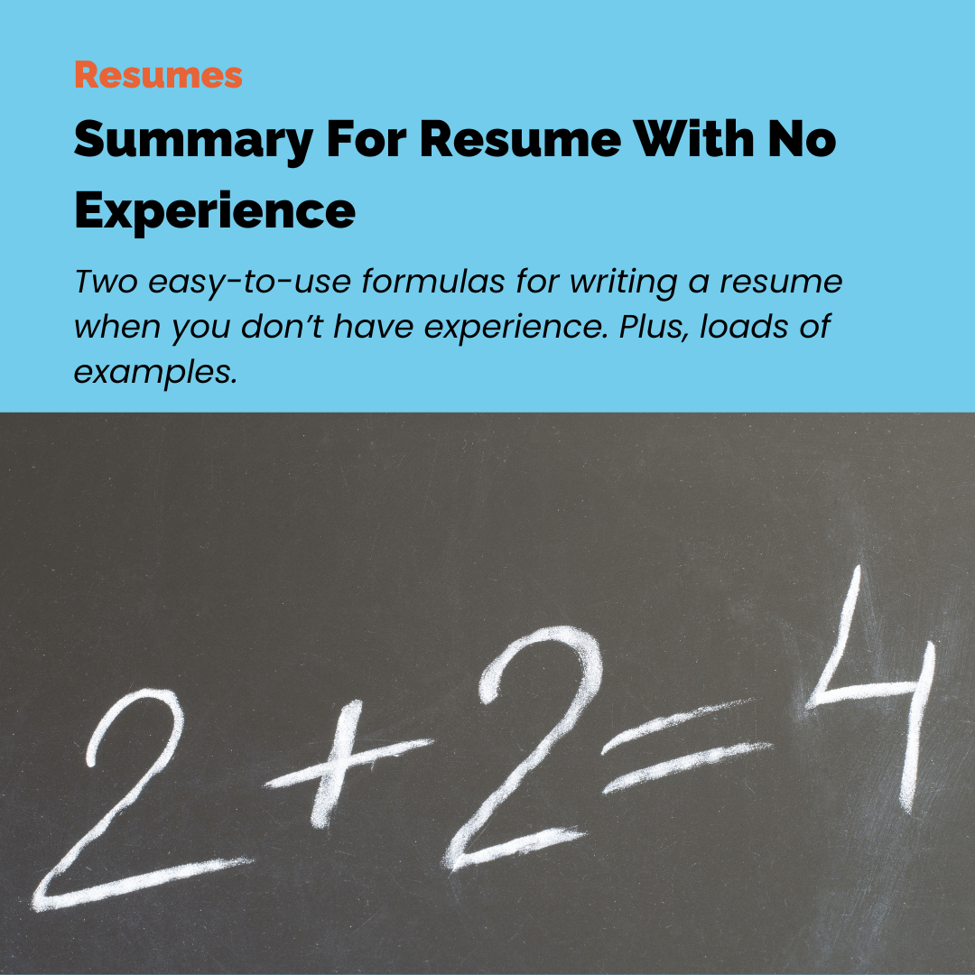 optimcareers's tweet photo. Most resume summary examples for people without experience make me want to 🤮

Here are two formulas to make this easy-peazy for you and that may actually help you land the interview. 

Read it here: https://t.co/kTt02F86By

#freshers #fresherresume #resumesummary https://t.co/EUYmgf5lgq