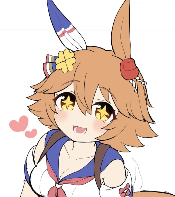 フクキタル描いてるとさ、出てくるんだよ元気が…! 
