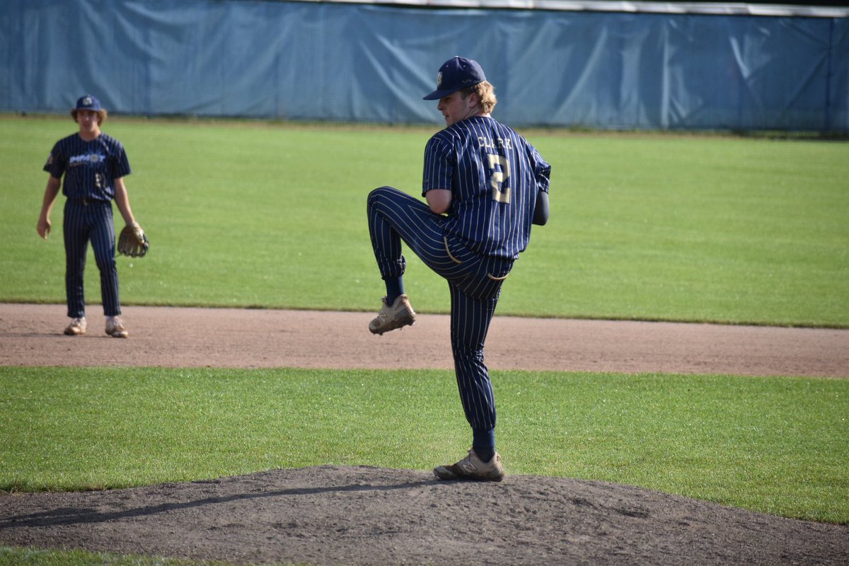 ElliotC02's tweet photo. Pitched a complete game today. 65 pitches, 6 innings, 1 BB, 1 K, 4 hits, 1 ER. got the 9-1 win. Not bad for a #catcher. @WestMIImpact @MotorCityClassi https://t.co/8LtnAlzkru
