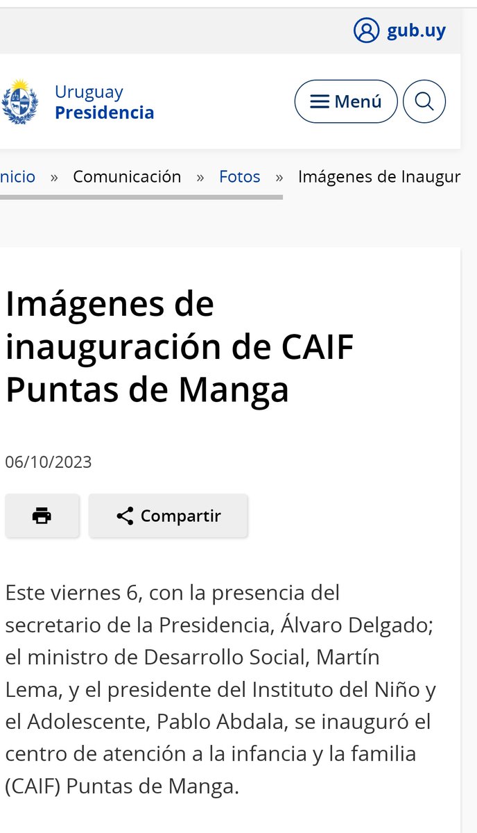 delgadohector58's tweet photo. @LuisLacallePou Para,Para SURFISTA vos me decís q INAUGURARON un CAIF , ADENTRO del otro CAIF q ya habían INAUGURADO en OCTUBRE del 2023, dónde está esa URNA q enseguida voy y te voto 
Y DESPUÉS nos BAILAMOS algo con los PIBES CHORROS Y CORRUPTOS https://t.co/mNubNUM3Yw