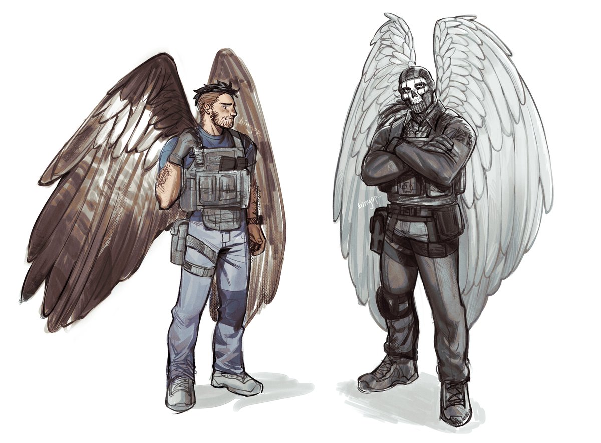 binyop_'s tweet image. made some refs for osprey!soap and swan!ghost :) 
-
#soapghost #GhostSoap