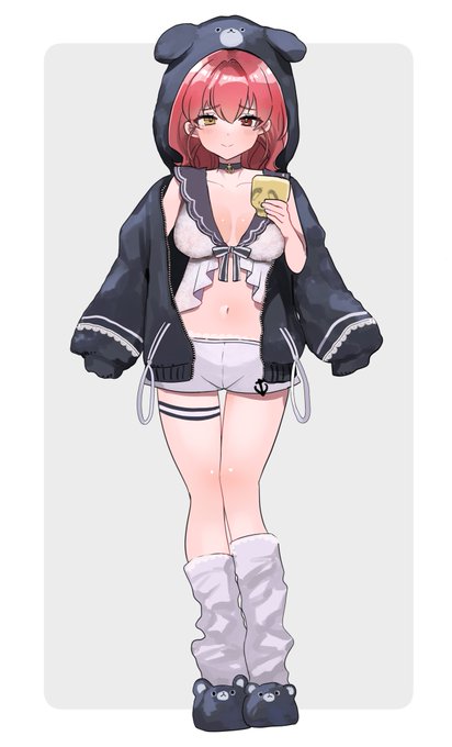 セーラークマっぽい部屋着とかどうでしょうか?👀💖 #宝鐘マリン新衣装2024 