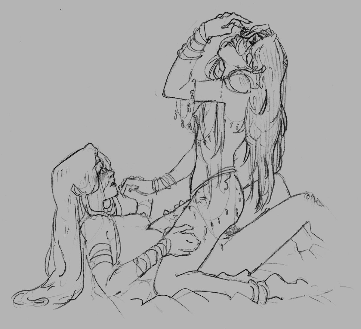 nokiazuzhilang's tweet photo. more alibi inspired les🅱️ean hualian 
poor XL reduced to two braincells 
#天官赐福 #hualian #tgcf https://t.co/ThMYke667c