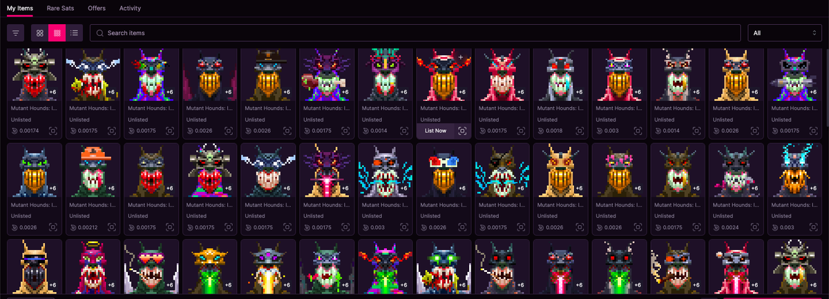 Not gonna lie, I've been scooping hard. 
<a href="/MH_Inscriptions/">Mutant Hounds: Inscriptions</a>