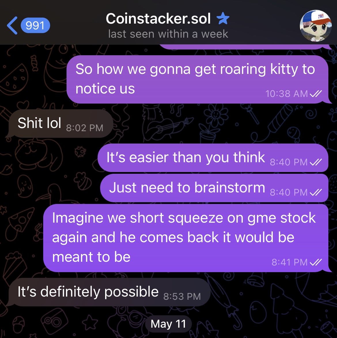 FKETH2024's tweet image. $FKETH CULT has manifest a lot of catalyst for other projects. We helped manifest @TheRoaringKitty’s return for @gmecoinsol back in May. Yesterday in the Crash Crew spaces we were able to manifest @blknoiz06 to buy into @OatmealSolana 👀🫡 Here is the proof👇👇 who needs us next?