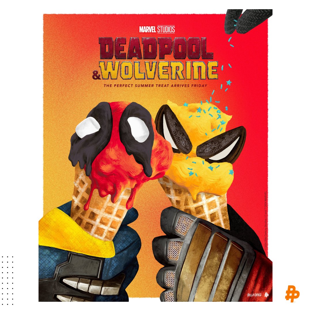 It’s almost here! We’re so happy to share this awesome illustrated poster for <a href="/deadpoolmovie/">Deadpool Movie</a> by Poster Posse artist <a href="/bellagraceart/">Bella Grace</a> - always such a pleasure to collaborate with <a href="/MarvelStudios/">Marvel Studios</a>. #DeadpoolandWolverine is hitting theatres next Friday, get your tickets NOW!