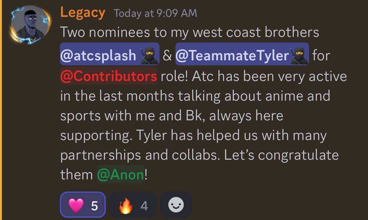 It has just been blessing after blessing this weekend first <a href="/injective/">Injective 🥷</a> Knight role and now being a core contributor for <a href="/xCultofAnons/">Cult of Anons</a> I am beyond blessed thank you to the chads over at COA for giving me this position. Can’t wait to max mint on the 27th

Also congrats to the