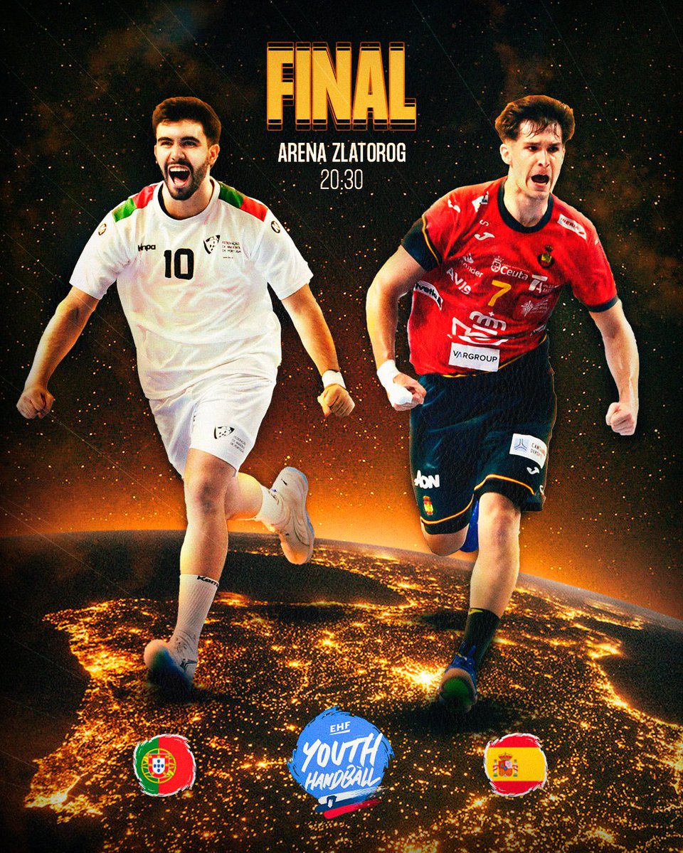 𝗚𝗟𝗢𝗥𝗬 𝗔𝗪𝗔𝗜𝗧𝗦 👑🏆🇪🇺 Who will be the new M20 #ehfeuro2024 champion - 🇵🇹 <a href="/AndebolPortugal/">Federação de Andebol de Portugal</a> or 🇪🇸 <a href="/RFEBalonmano/">RFEBalonmano</a>  

#handball #balonmano #andebol