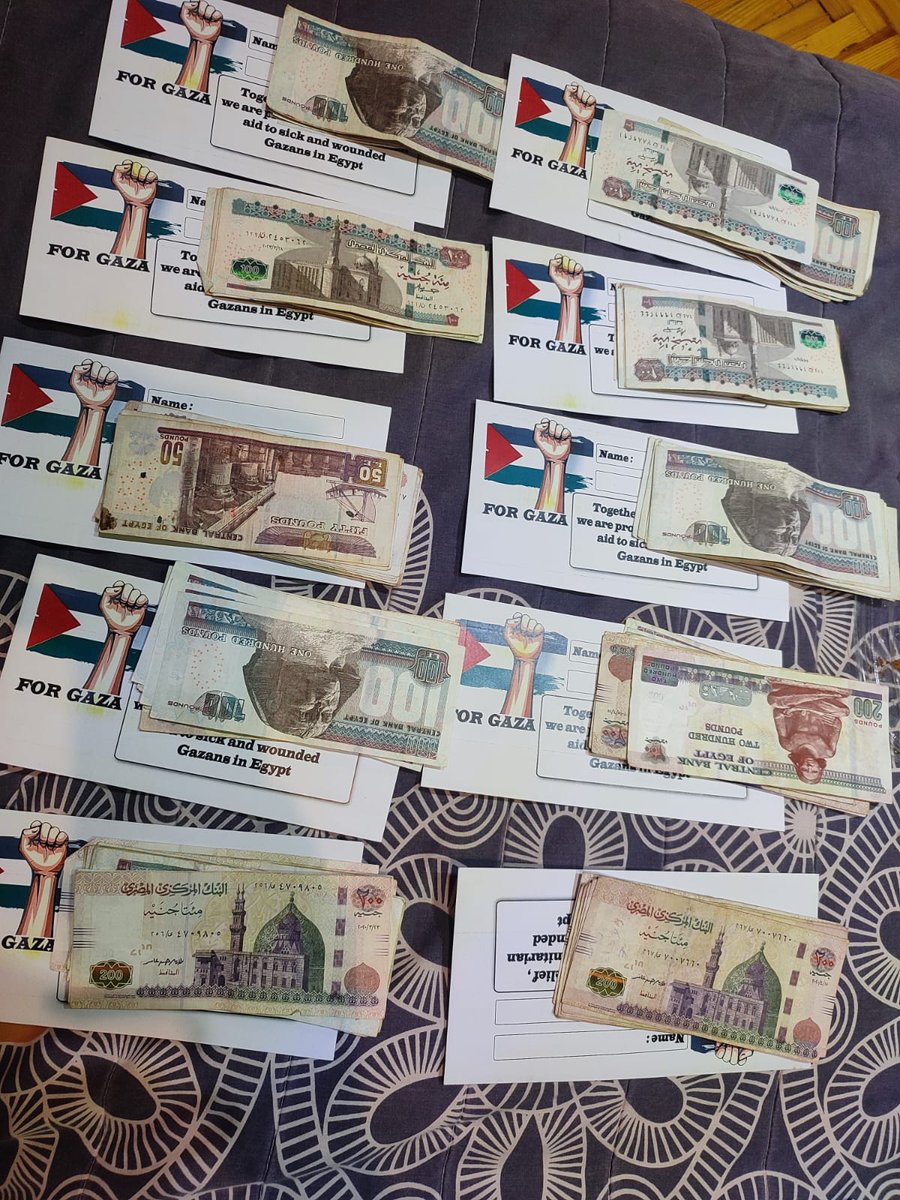 rida_ehab's tweet photo. Our team provided cash assistance to some families of the wounded in Egypt, worth 1,500 pounds per family 
"Together for Gaza relief"
@ARMY4Palestine 
https://t.co/Ln5gCy7em4 https://t.co/2z1it81q9o