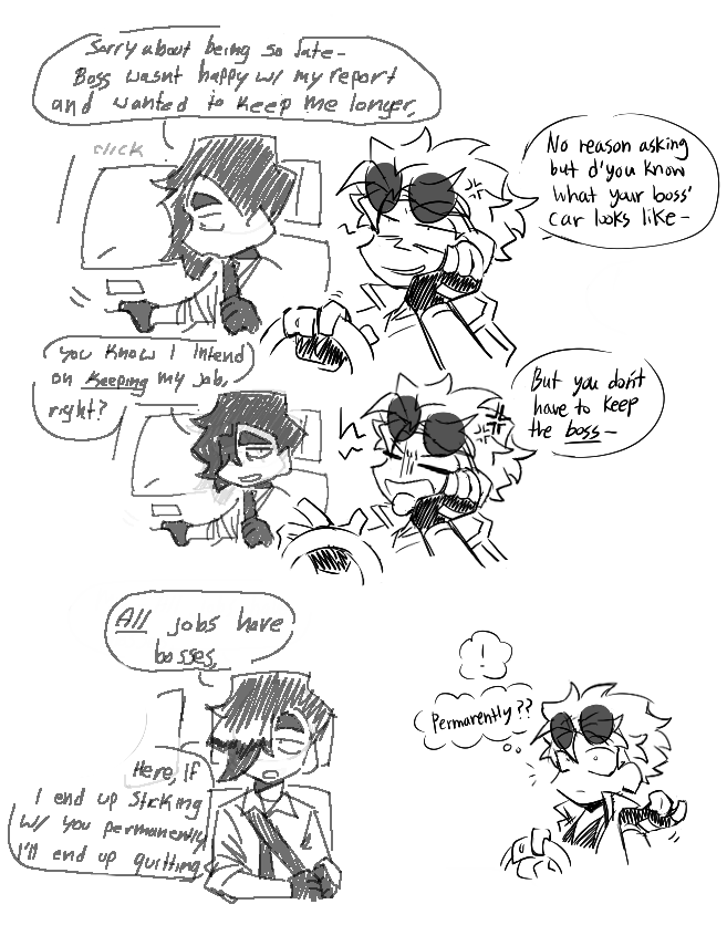 hankatun0921's tweet photo. im so sorry guys whenever rix and i draw beddie its set in an au where they already know each other/are partners in crime (separate from canon ver)- even then they arent officially dating benny sees it as more of a situationship bc hes a noncommittal asshole (poor eddie) https://t.co/IQRymKQB1c