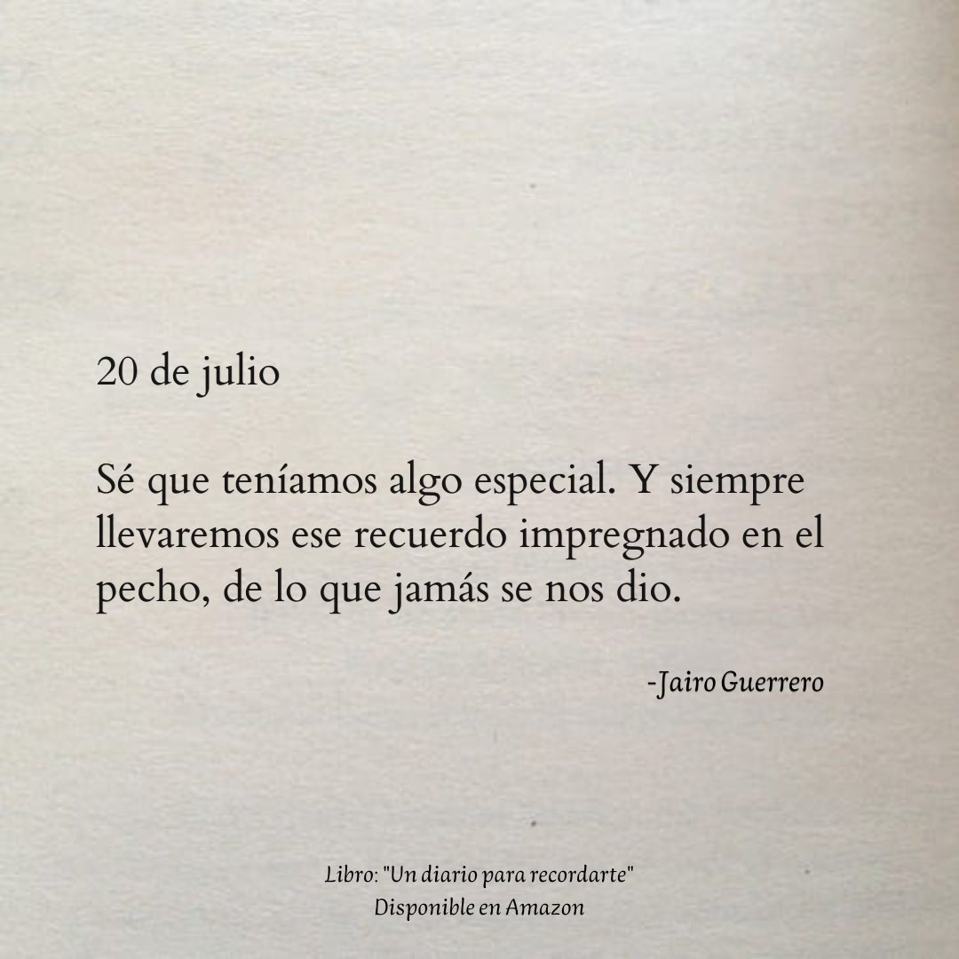 20 de julio. ✍🏻