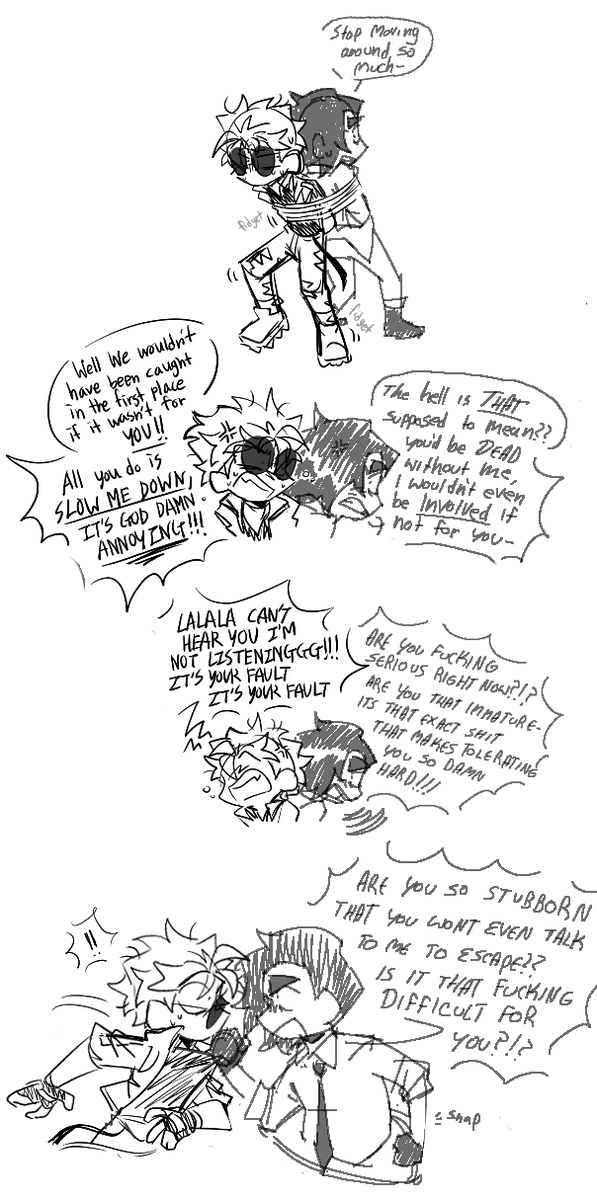 hankatun0921's tweet photo. im so sorry guys whenever rix and i draw beddie its set in an au where they already know each other/are partners in crime (separate from canon ver)- even then they arent officially dating benny sees it as more of a situationship bc hes a noncommittal asshole (poor eddie) https://t.co/IQRymKQB1c