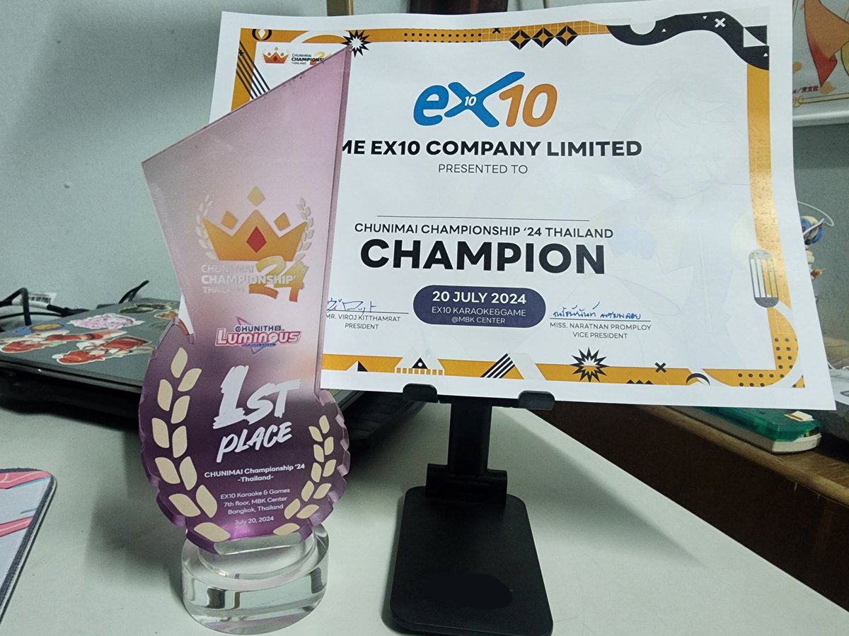 flanticia's tweet photo. [CHUNIMAI'24]
maimai 3rd/4th, Chunithm Champion!!
Biggest gaming achievement in my life. Thank you to all staff, friends, competitors and audience.
Until next time, players, please continue to enjoy Chunithm and maimai.
Flan "I love Irodorimidori" "DX Score Hunter", signing off! https://t.co/hPDeBQh8a6