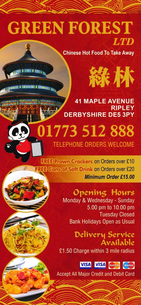 Menulation's tweet photo. Latest #menu now on site for Green Forest #Chinese #takeaway in #ripley #Derbyshire - https://t.co/zIYvY6dV2E Choose from over 180 dishes, Chef's recommended meals including Four Seasons, Happy Family &amp; more.. +Special Set Dinners. #fooddelivery #chinesefood https://t.co/oP6VVRwepm